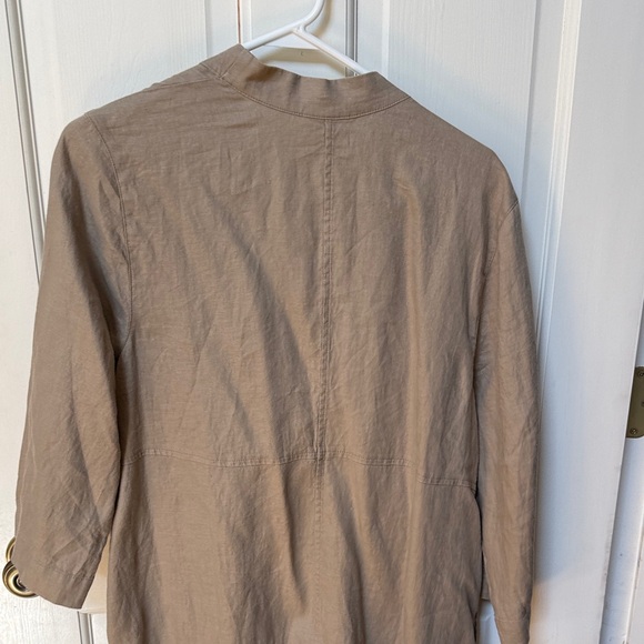 J. Jill Tan Linen Open-Front Duster - Picture 5 of 5